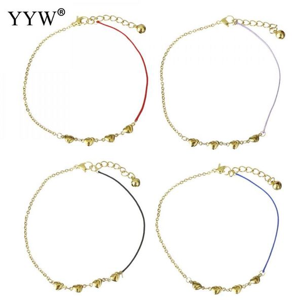 anklets luxury stainless steel anklet nylon cord barefoot heart bracelet leg ankle strap summer foot beach jewerly adjustable chain, Red;blue
anklets luxury stainless steel anklet nylon cord barefoot heart bracelet leg ankle strap summer foot beach jewerly adjustable chain, Red;blue