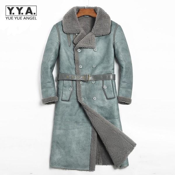 winter sheepskin shearling coat mens warm real fur double breasted windbreakers business slim thick genuine leather long jackets men's, Black
winter sheepskin shearling coat mens warm real fur double breasted windbreakers business slim thick genuine leather long jackets men's, Black