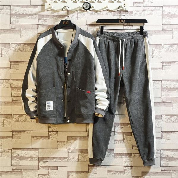 men's jackets fall japanese loose baseball collar casual plus size corduroy sports suit youth color matching clothing clothes, Black;brown
men's jackets fall japanese loose baseball collar casual plus size corduroy sports suit youth color matching clothing clothes, Black;brown