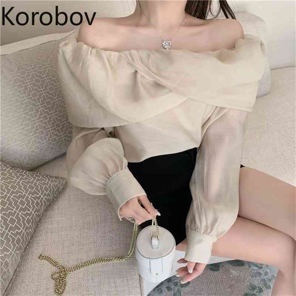 korobov vintage puff sleeve slash neck shirts korean chic solid perspective elegant blusas mujer mesh chiffon blouses 210430, White
korobov vintage puff sleeve slash neck shirts korean chic solid perspective elegant blusas mujer mesh chiffon blouses 210430, White