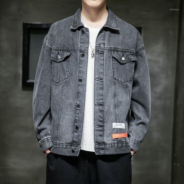 men's jackets 2021 denim jacket korean edition trendy loose and handsome cas, Black;brown
men's jackets 2021 denim jacket korean edition trendy loose and handsome cas, Black;brown