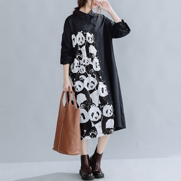 oversized women casual shirt dress new arrival autumn simple style cartoon print loose female cotton long dresses s2450 210412, Black;gray
oversized women casual shirt dress new arrival autumn simple style cartoon print loose female cotton long dresses s2450 210412, Black;gray