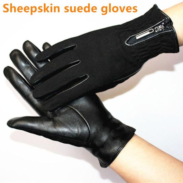five fingers gloves sheepskin women thickening autumn and winter warm suede fashion zipper style leather finger, Blue;gray
five fingers gloves sheepskin women thickening autumn and winter warm suede fashion zipper style leather finger, Blue;gray