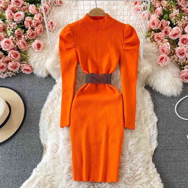 casual dresses elastic female singiny knitted retro puff sleeves pencil collar dress korean winter bodycon nightgown t3fa, Black;gray
casual dresses elastic female singiny knitted retro puff sleeves pencil collar dress korean winter bodycon nightgown t3fa, Black;gray