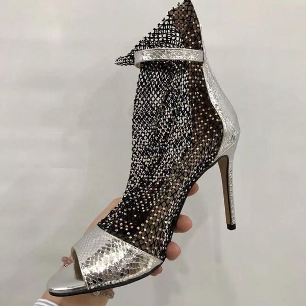 fashion women pumps designer silver snake crystal peep toe ankle strappy high heels sandals shoes 10cm, Black
fashion women pumps designer silver snake crystal peep toe ankle strappy high heels sandals shoes 10cm, Black