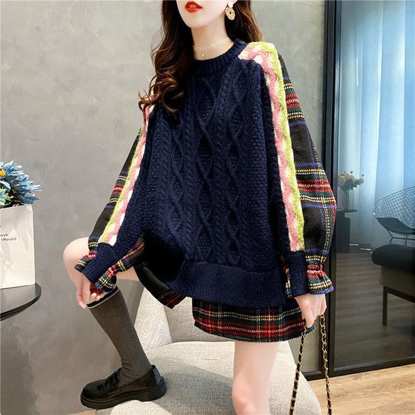 patchwork color women sweater round collar long sleeve korea fashion 2021 spring winter knitted women's sweaters, White;black
patchwork color women sweater round collar long sleeve korea fashion 2021 spring winter knitted women's sweaters, White;black