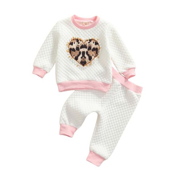 clothing sets autumn 2pcs baby girls outfits toddlers long sleeve leopard print pearl beaded pullovers hoodies pants set 1-6y, White
clothing sets autumn 2pcs baby girls outfits toddlers long sleeve leopard print pearl beaded pullovers hoodies pants set 1-6y, White