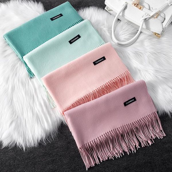 scarves girita autumn winter women scarf solid color soft neck cashmere ladies shawl wrap pashmina female hijab headband, Blue;gray
scarves girita autumn winter women scarf solid color soft neck cashmere ladies shawl wrap pashmina female hijab headband, Blue;gray