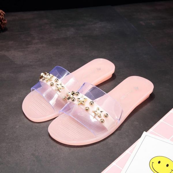 rivet flat slipper for women summer shoes pvc jelly holiday 2021 female slided comfortabal slippers, Black
rivet flat slipper for women summer shoes pvc jelly holiday 2021 female slided comfortabal slippers, Black