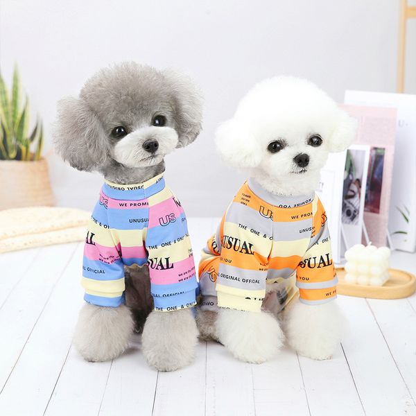 dog cloth medium and small dogs pet spring autumn cartoon printed british home dog