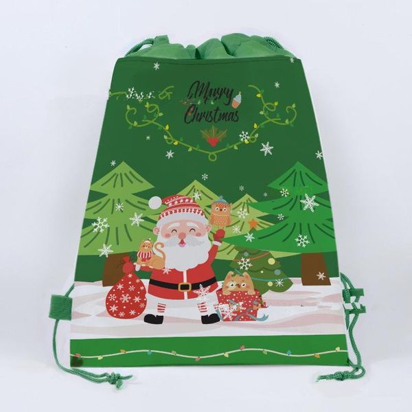 gift wrap 1pcs santa claus theme non-woven bag fabric backpack merry christmas party decoration mochila drawstring
gift wrap 1pcs santa claus theme non-woven bag fabric backpack merry christmas party decoration mochila drawstring