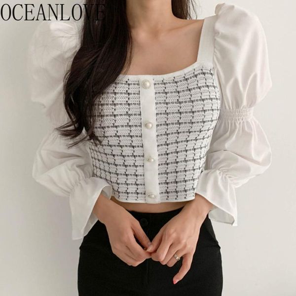 chic knitted blusas patchwork plaid flare sleeve autumn shirts vintage square neck slim short blouse women 18329 women's blouses &, White
chic knitted blusas patchwork plaid flare sleeve autumn shirts vintage square neck slim short blouse women 18329 women's blouses &, White