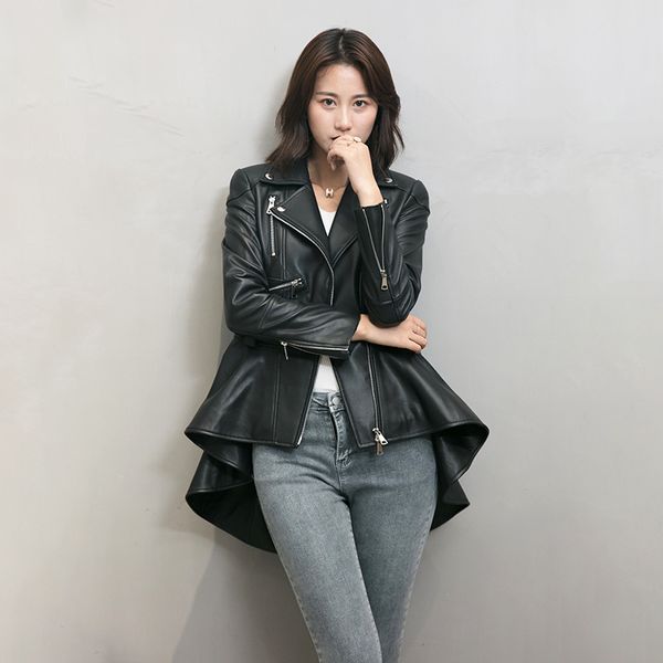 women's jackets 2021 classy spring for women genuine leather of lamb royal jacket c625, Black;brown
women's jackets 2021 classy spring for women genuine leather of lamb royal jacket c625, Black;brown
