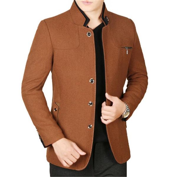men's jackets 2021 wool arrival business casual jacket men single-breasted slim mens, Black;brown
men's jackets 2021 wool arrival business casual jacket men single-breasted slim mens, Black;brown
