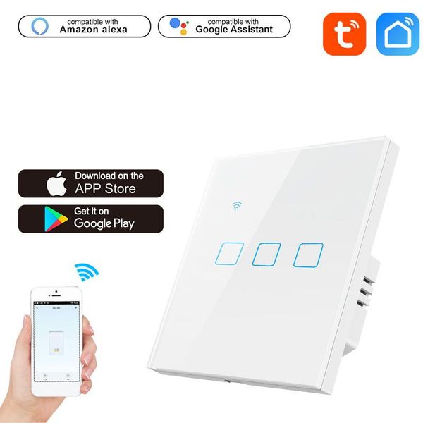 smart home control tuya wifi switch 100-240v eu standard wall button for alexa google 1/2/3/4 gang remote light
smart home control tuya wifi switch 100-240v eu standard wall button for alexa google 1/2/3/4 gang remote light