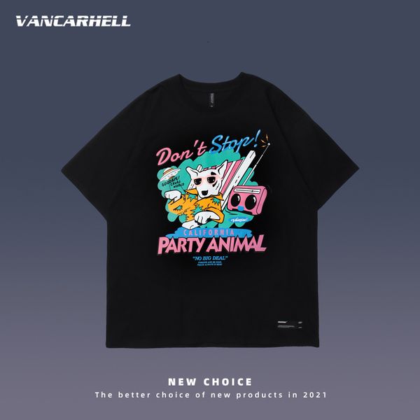tee polo ins fashion american cartoon short sleeve t-shirt men's loose round neck half 2021 bf couple student summer, White;black
tee polo ins fashion american cartoon short sleeve t-shirt men's loose round neck half 2021 bf couple student summer, White;black