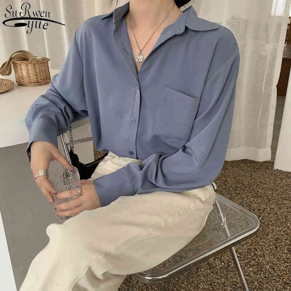 autumn office lady elegant cardigan plus size fashion silk shirts vintage long sleeve solid women's blouse feminine blusas 11427 210417, White
autumn office lady elegant cardigan plus size fashion silk shirts vintage long sleeve solid women's blouse feminine blusas 11427 210417, White