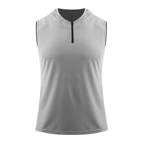 men's t-shirts fitness loose zipper sleeveless vest for men quick dry male t-shirt clothes quick-dry running breathable top, White;black
men's t-shirts fitness loose zipper sleeveless vest for men quick dry male t-shirt clothes quick-dry running breathable top, White;black