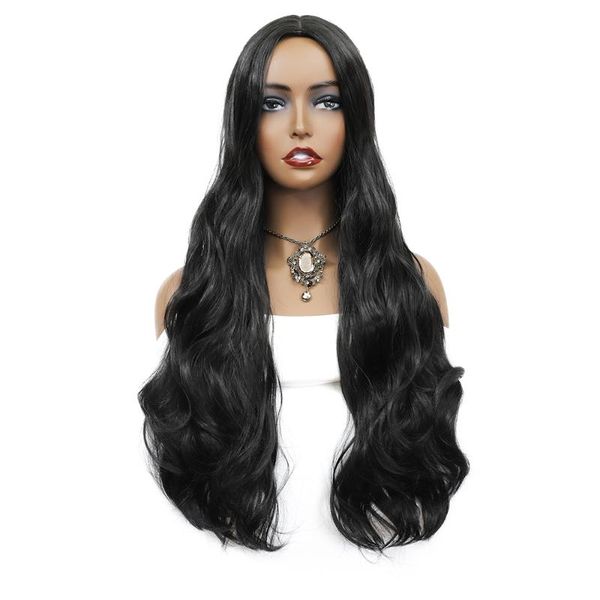 synthetic wigs black long wavy wig hair for women natural middle part resistant
synthetic wigs black long wavy wig hair for women natural middle part resistant