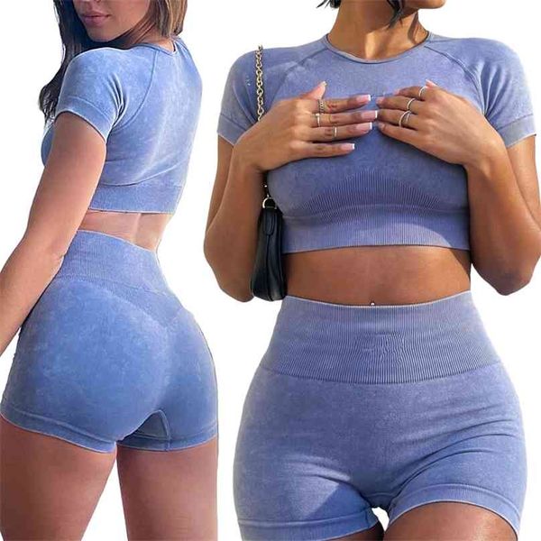 cowboy matte seamless yoga set women two piece crop shirt shorts sportsuit workout outfit fitness sport gym wear clothing 210802, Gray
cowboy matte seamless yoga set women two piece crop shirt shorts sportsuit workout outfit fitness sport gym wear clothing 210802, Gray