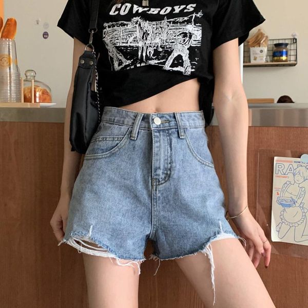 women's shorts spring summer 2021 hole straight denim loose ladies fashion high waist slim wide leg pants bottom women, White;black
women's shorts spring summer 2021 hole straight denim loose ladies fashion high waist slim wide leg pants bottom women, White;black