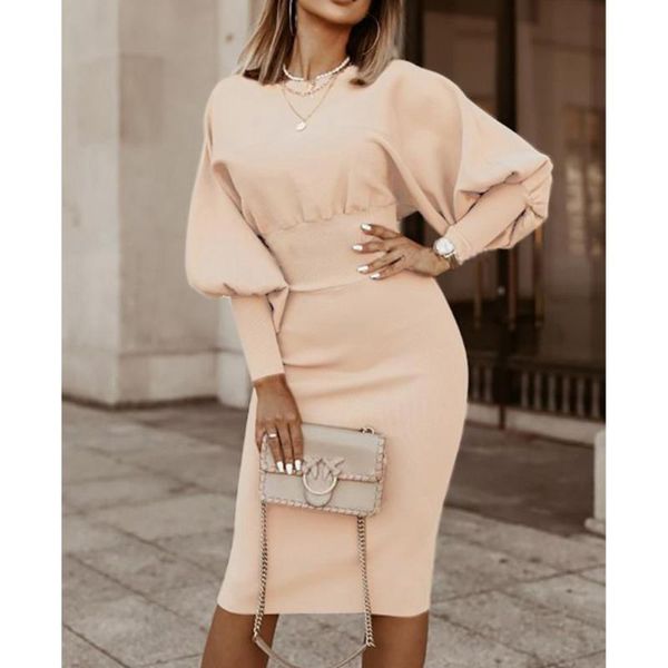 fashion lantern sleeve women solid party dress elegant slim office lady long casual o neck autumn dresses, Black;gray
fashion lantern sleeve women solid party dress elegant slim office lady long casual o neck autumn dresses, Black;gray