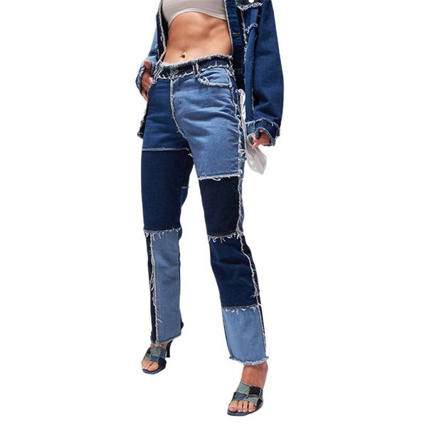 women's jeans patchwork high waist women streetwear straight jean femme fashion slim fit denim pants buttons zipper ladies 2021, Blue
women's jeans patchwork high waist women streetwear straight jean femme fashion slim fit denim pants buttons zipper ladies 2021, Blue