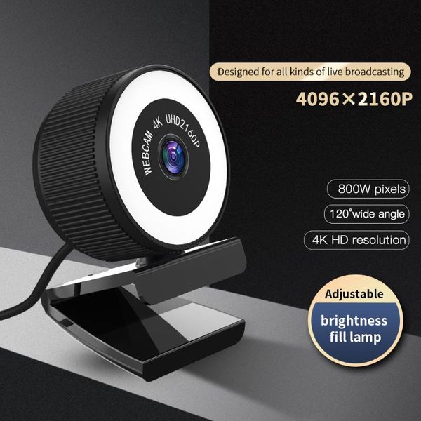 webcams tishric 4k 120° wide angle webcam for computer usb web camera with microphone autofocus cam adjustable brightness fill lamp
webcams tishric 4k 120° wide angle webcam for computer usb web camera with microphone autofocus cam adjustable brightness fill lamp