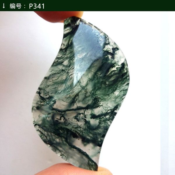natural handmade ocean deep water grass agate chalcedony ink jade pendant necklace, Red;blue
natural handmade ocean deep water grass agate chalcedony ink jade pendant necklace, Red;blue