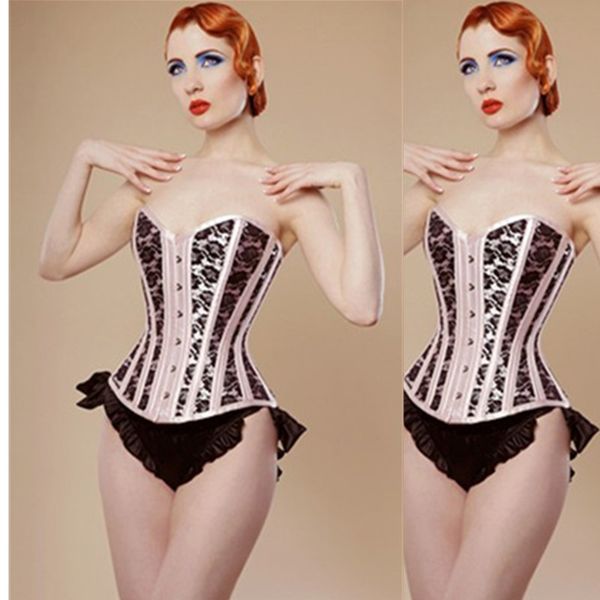 Woman Bustiers Sexy Floral Lace Boned Overbust Basque Corset Busk Korset Womens Bustier Korsett Punk Waist Slimming Clothing Corset G-string, Black;white
Woman Bustiers Sexy Floral Lace Boned Overbust Basque Corset Busk Korset Womens Bustier Korsett Punk Waist Slimming Clothing Corset G-string, Black;white