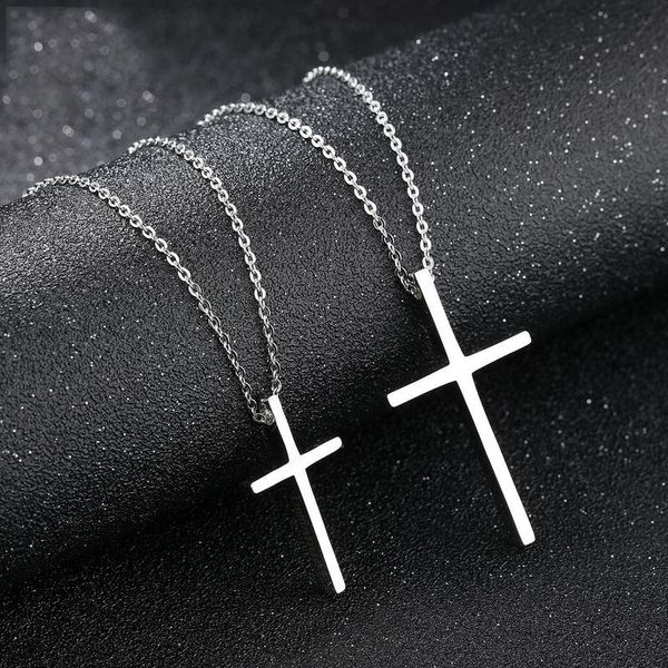 pendant necklaces gj17 titanium steel cross fashion personality jewelry simple couple necklace retro lettering, Silver
pendant necklaces gj17 titanium steel cross fashion personality jewelry simple couple necklace retro lettering, Silver
