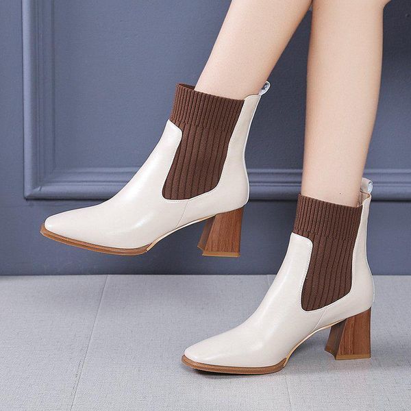 boots women high heel ankle ladies elastic short female pointed toe elegant casual autumn shoes office lady commute, Black
boots women high heel ankle ladies elastic short female pointed toe elegant casual autumn shoes office lady commute, Black