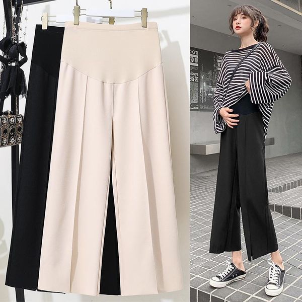 maternity bottoms 6007# pants summer casual wide leg ninth loose comfy belly support elastic waist trousers, White
maternity bottoms 6007# pants summer casual wide leg ninth loose comfy belly support elastic waist trousers, White