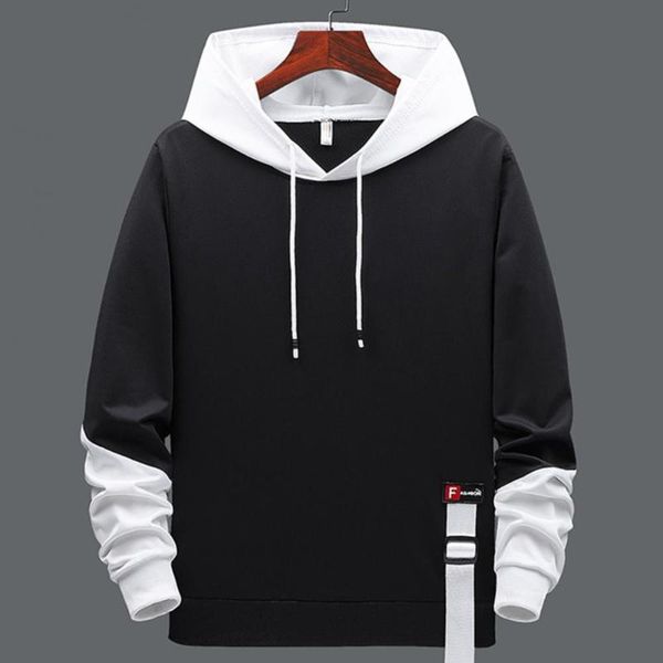 men's sweaters quick dry young drawstring pullover spring hoodie for going out, White;black
men's sweaters quick dry young drawstring pullover spring hoodie for going out, White;black