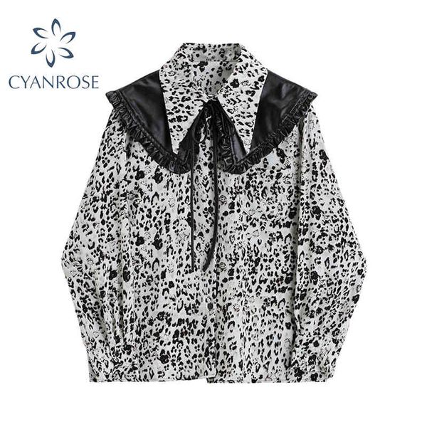 fashion women long sleeve leopard blouse turn down collar lady office shirt ol style vintage streetwear blusas casual loose 210417, White
fashion women long sleeve leopard blouse turn down collar lady office shirt ol style vintage streetwear blusas casual loose 210417, White
