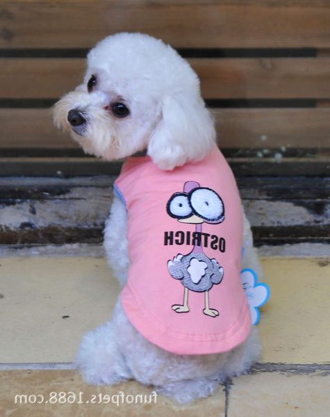 the dog clothes summer dog pet clothing cartoon vest - pink big eye ostrich
the dog clothes summer dog pet clothing cartoon vest - pink big eye ostrich