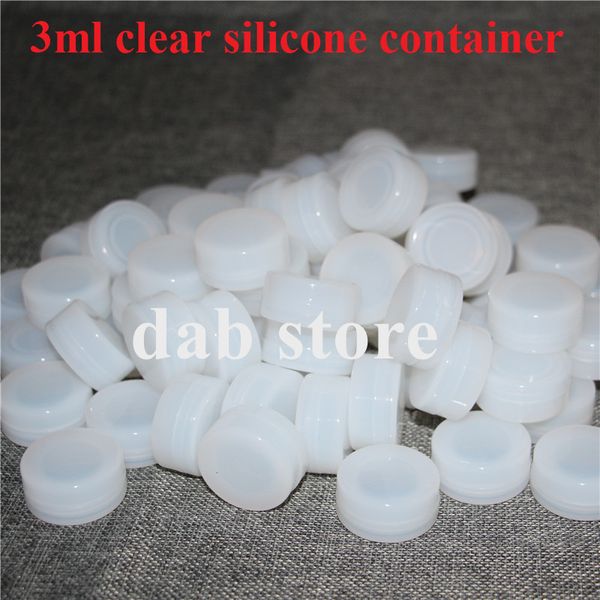 factory outlet 100% 3ml clear silicone container , non-stick jar for wax or cosmetic concentrate storage fast shipping
factory outlet 100% 3ml clear silicone container , non-stick jar for wax or cosmetic concentrate storage fast shipping