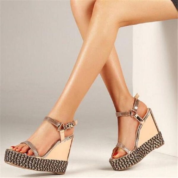 sandals shoes women summer fashion rivets retro buckle strap wedges peep toe chaussures femme dropship, Black
sandals shoes women summer fashion rivets retro buckle strap wedges peep toe chaussures femme dropship, Black