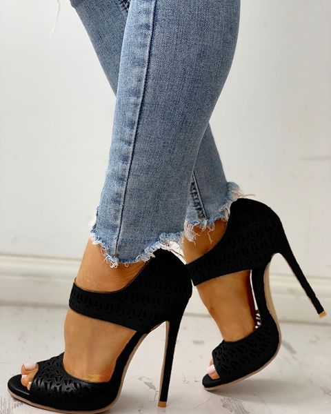 sandals 2021 fashion women's summer high heel peep toe hollow out ladies zip rome wedding office shoes women pink, Black
sandals 2021 fashion women's summer high heel peep toe hollow out ladies zip rome wedding office shoes women pink, Black