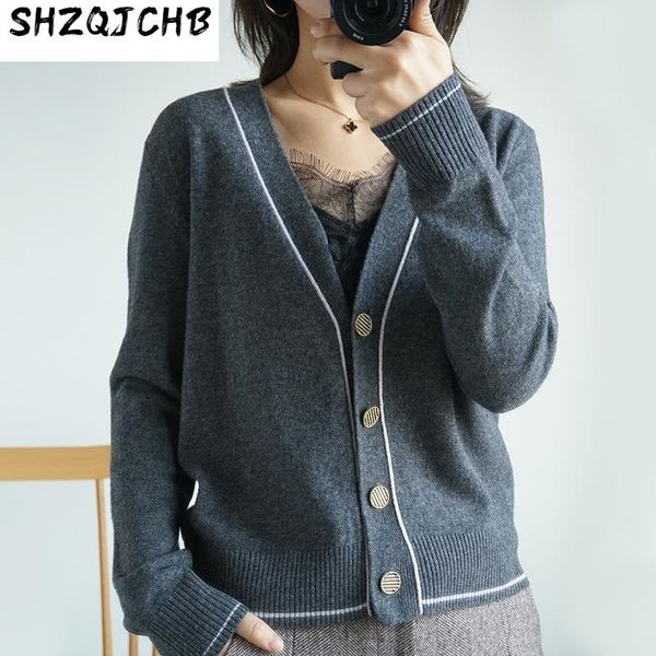 women's knits & tees jchb 2021 woman sweaters female cardigan korean cardigans for women long sleeve knitted sweater spring autumn suet, White
women's knits & tees jchb 2021 woman sweaters female cardigan korean cardigans for women long sleeve knitted sweater spring autumn suet, White