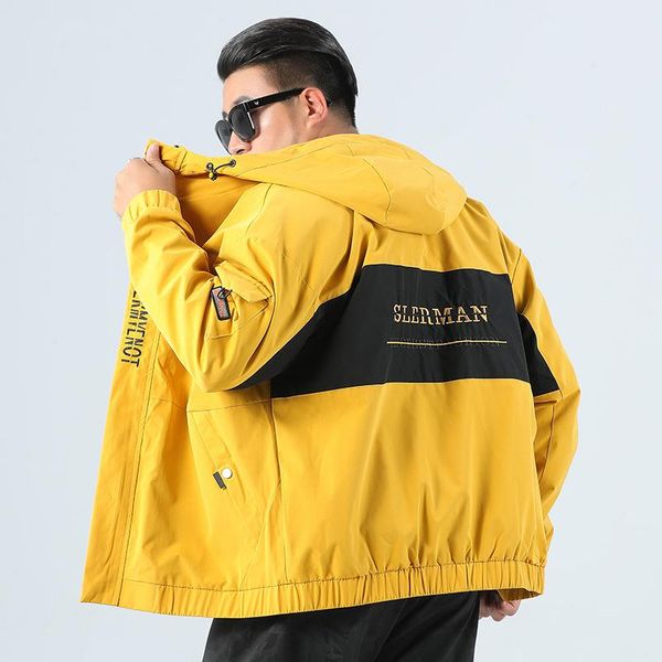 men's jackets autumn men 2021 black hooded windbreaker coat plus size big 5xl 6xl 7xl 8xl 9xl loose casual male hat bomber outerwear, Black;brown
men's jackets autumn men 2021 black hooded windbreaker coat plus size big 5xl 6xl 7xl 8xl 9xl loose casual male hat bomber outerwear, Black;brown