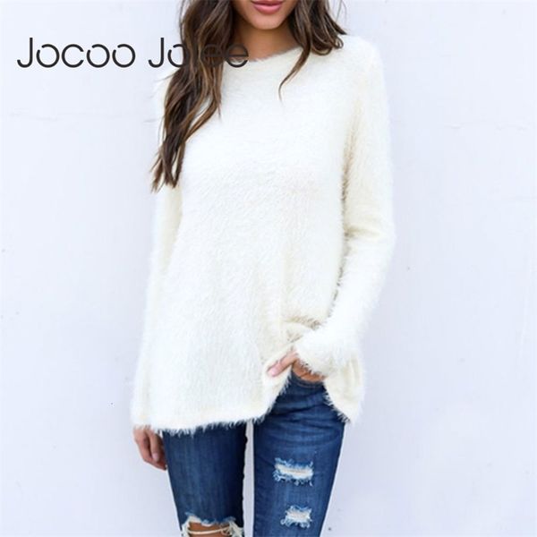 autumn winter knitted women pullover o neck loose plus size warm sweater female plush sweaters casual 210416, White;black
autumn winter knitted women pullover o neck loose plus size warm sweater female plush sweaters casual 210416, White;black