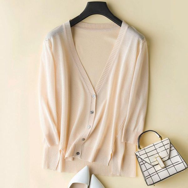 women's knits & tees fashion 2021 spring summer larger knitted cardigan thin ice silk coat air conditioner knit sweater v neck loose su, White
women's knits & tees fashion 2021 spring summer larger knitted cardigan thin ice silk coat air conditioner knit sweater v neck loose su, White