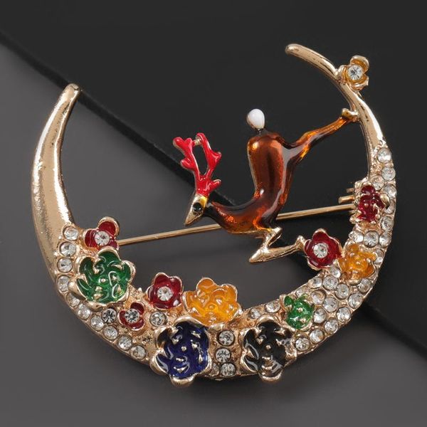pins, brooches fashion metal drip oil rhinestone christmas elk moon cartoon brooch female pin gift corsage jewelry accessories, Gray
pins, brooches fashion metal drip oil rhinestone christmas elk moon cartoon brooch female pin gift corsage jewelry accessories, Gray