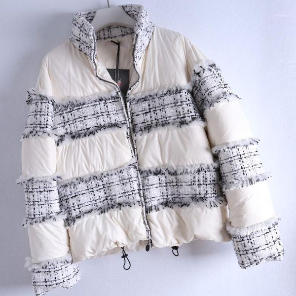 women's down & parkas women jacket splicing winter warm coat ladies thick fashion coat1, Black
women's down & parkas women jacket splicing winter warm coat ladies thick fashion coat1, Black