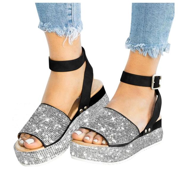 sandals womens casual high heels sandal thick bottom shoes ladies wedges leisure summer women platform mules slipperwoman, Black
sandals womens casual high heels sandal thick bottom shoes ladies wedges leisure summer women platform mules slipperwoman, Black