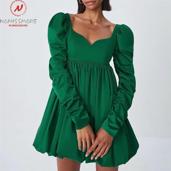 party dresses women solid color a-line dress for shrinkage design v-neck pile up long sleeves high waist spring autumn slim, White;black
party dresses women solid color a-line dress for shrinkage design v-neck pile up long sleeves high waist spring autumn slim, White;black