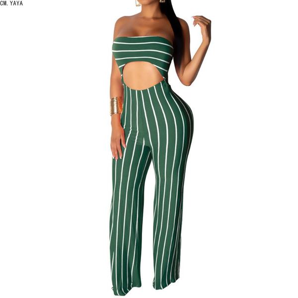 women's jumpsuits & rompers cm.yaya 2021 autumn women sleeveless strapless one piece outfits striped hollow out wide leg jumpsuit cm105, Black;white
women's jumpsuits & rompers cm.yaya 2021 autumn women sleeveless strapless one piece outfits striped hollow out wide leg jumpsuit cm105, Black;white