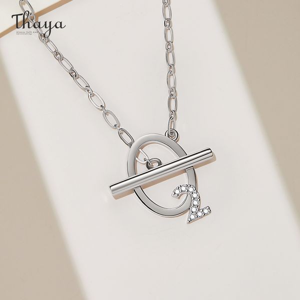 thaya fashion silver color chain oxygen molecular silver zircon pendant necklace 45cm for women accessories 210506
thaya fashion silver color chain oxygen molecular silver zircon pendant necklace 45cm for women accessories 210506