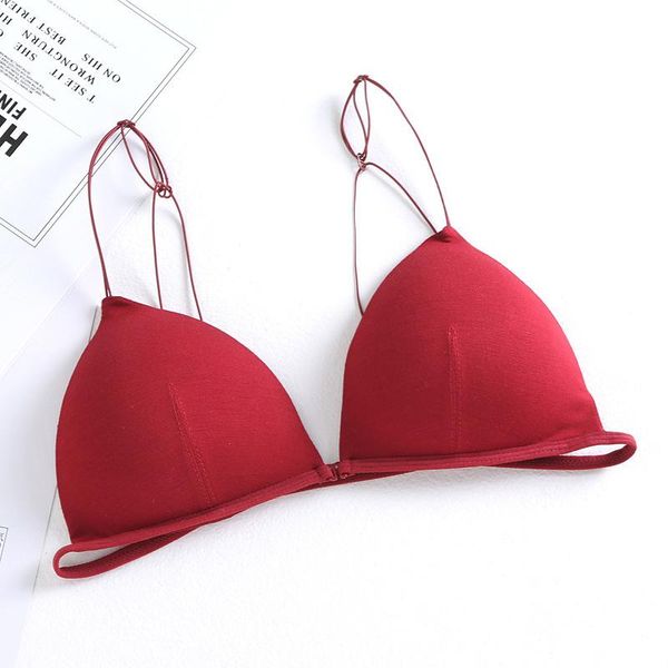 bras sets triangle bralette front closure bra with spaghetti straps blackless wireless underwear padded women lingerie, Red;black
bras sets triangle bralette front closure bra with spaghetti straps blackless wireless underwear padded women lingerie, Red;black